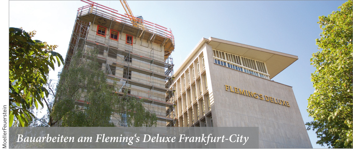 Fleming‘s Deluxe Hotel Frankfurt-City wird um einen Neubau erweitert