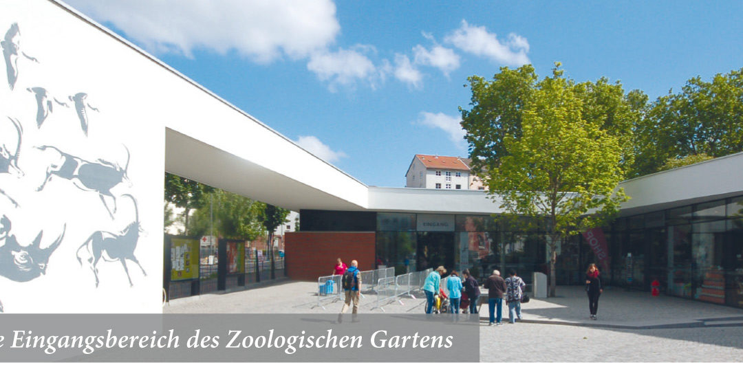Der neu gestaltete Eingangsbereich des Zoologischen Gartens